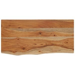 vidaXL Vegghylle 40x20x2,5 cm rektangul&aelig;r heltre akasie naturlig kant