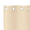 vidaXL M&oslash;rkleggende Gardiner med Ringer 2 pcs Krem 225 x 140 cm
