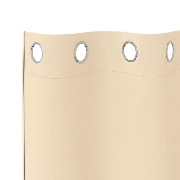 vidaXL M&oslash;rkleggende Gardiner med Ringer 2 pcs Krem 225 x 140 cm