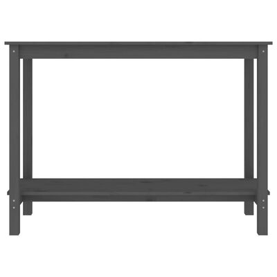 vidaXL Konsollbord grå 110x40x80 cm heltre furu