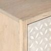 vidaXL Nattbord 40x30x50 cm heltre mango og jern