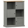 vidaXL Bokhylle VIGO gr&aring; 90x35x114,5 cm heltre furu