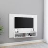 vidaXL Veggmontert TV-benk hvit 120x23,5x90 cm konstruert tre