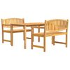vidaXL Hagespisegruppe 3 deler heltre teak
