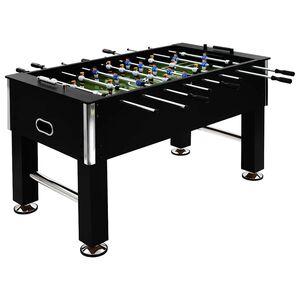 vidaXL Fotballbord st&aring;l 60 kg 140x74,5x87,5 cm svart