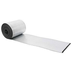 vidaxl Gjerdekant 5 m x 10 cm Galvanisert st&aring;l S&oslash;lv