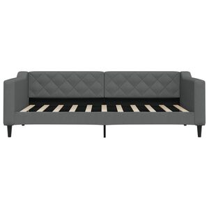 vidaXL Dagseng m&oslash;rkegr&aring; 90x190 cm stoff