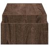 vidaXL Skjermhylle oppbevaring brun eik 100x27x15 cm konstruert tre