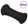vidaXL Arbeidstau svart 8 mm 500 m polypropylen