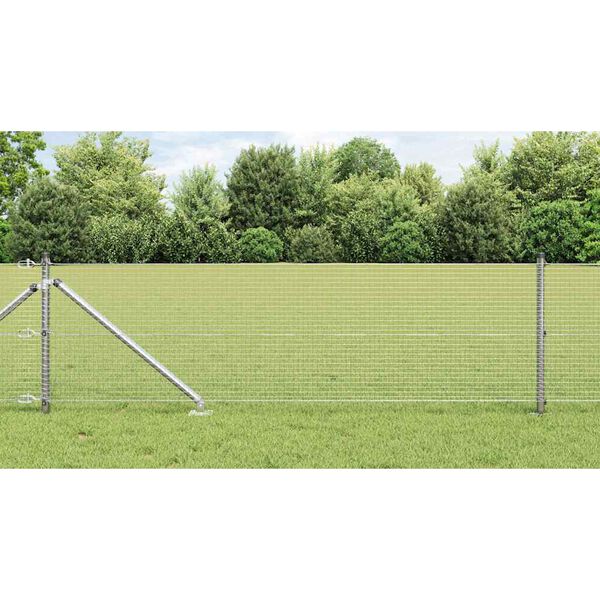 vidaXL Gjerdep&aring;le s&oslash;lv 25 x 0,4 m (19 x 19 mm mesh) St&aring;l