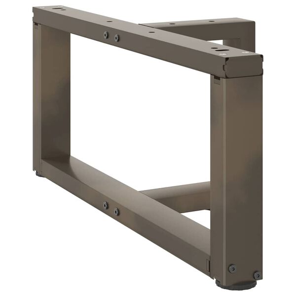 vidaXL Salongbordben T-formet 2 stk svart 60x25x(30-31) cm st&aring;l