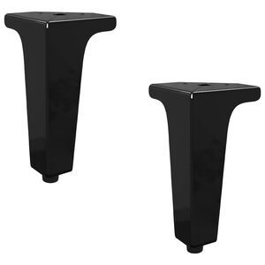 vidaXL M&oslash;belf&oslash;tter 2 stk. Svart 54,1 x 54,1 x 100 mm Jern