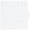 vidaXL Fj&aelig;rflis 50 pcs Hvit 30 x 30 cm Polyuretan og PET