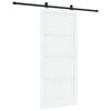 vidaXL Skyved&oslash;r ORKDAL 93 x 211 cm Konstruert tre Hvit og svart