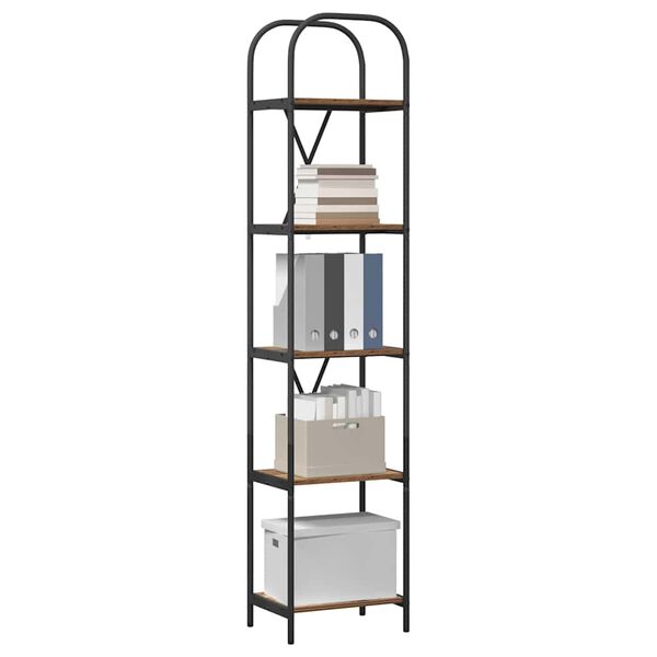 vidaXL Bokhylle Gammelt tre 40 x 30 x 183 cm Konstruert tre