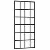 vidaXL Skyved&oslash;r ESG-glass og aluminium 90x205 cm svart
