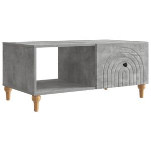 vidaXL Kaffebord Betonggr&aring; 90 x 50 x 40 cm Konstruert tre