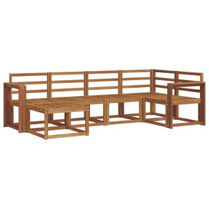 vidaXL Utend&oslash;rs sofa-sett 6 pcs Naturlig