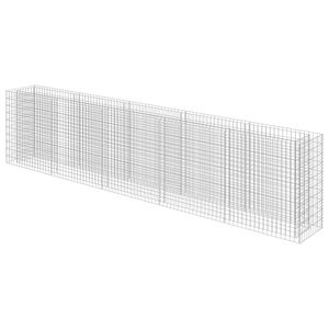 vidaXL Gabion h&oslash;ybed galvanisert st&aring;l 450x50x100 cm