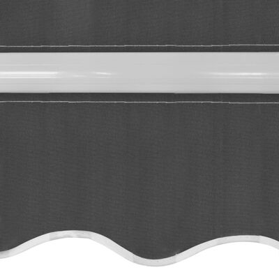 vidaXL Foldbar markise manuell 350 cm antrasitt