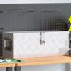 vidaXL Oppbevaringsboks s&oslash;lv 60x23,5x23 cm aluminium