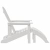 vidaXL Adirondack-stol Hvit 82 x 74 x 92 cm HDPE