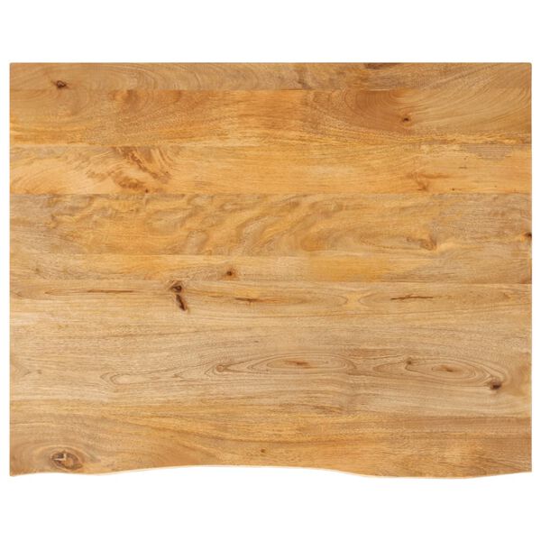 vidaXL Bordplate naturlig kant 100x80x3,8 cm heltre mango