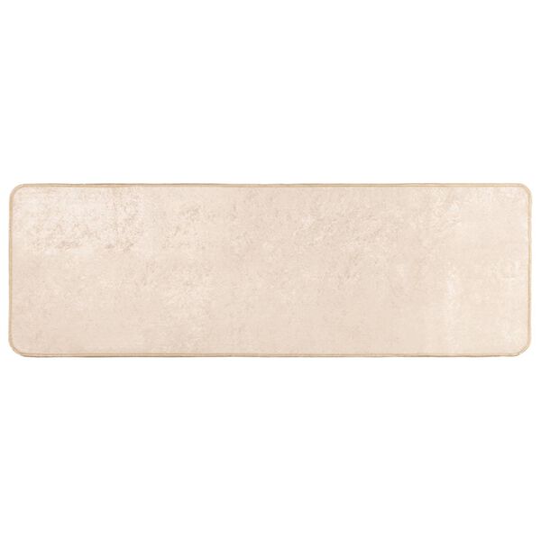 vidaXL Teppe Runner MARSA Krem 150 x 50 cm Polyester og PVC