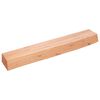 vidaXL Vegghylle lysebrun 60x10x6 cm behandlet heltre eik