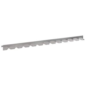 vidaXL Gjerdekant 10 stk. 102 x 4 x 4 cm St&aring;l S&oslash;lv