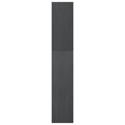 vidaXL Bokhylle/romdeler 40x30x167,5 cm grå heltre furu