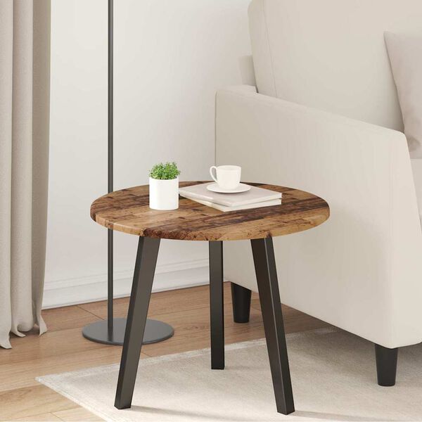 vidaXL Bordplate Gammelt tre 50 x 50 x 1,5 cm Konstruert tre