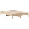 vidaXL Sengeramme uten madrass 150x200 cm heltre furu