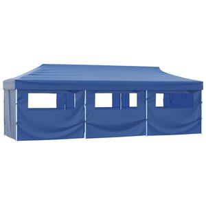 vidaXL Sammenleggbart festtelt popup med 8 sidevegger 870x291x315 cm bl&aring;