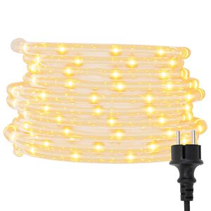 vidaXL Lyskabel med 2400 LED Varmhvit 100 m PVC