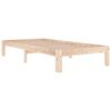 vidaXL Sengeramme heltre furu 90x190 cm Single