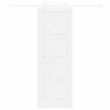 vidaXL Skyved&oslash;r ORKDAL Hvit 73,5 x 211 cm Massiv furu
