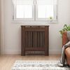 vidaXL Radiator Deksel Brun Eik 78 x 19 x 81,5 cm Konstruert tre