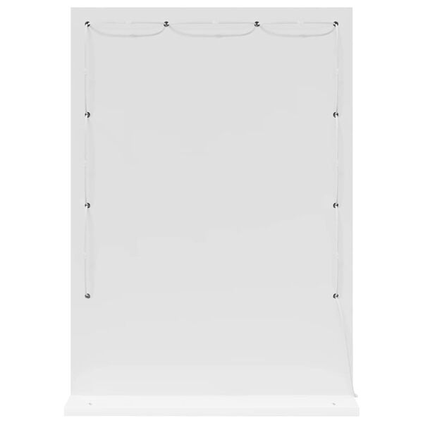 vidaXL Stilfullt Speil Hvit 70 x 50 x 18 cm Glass og konstruert tre