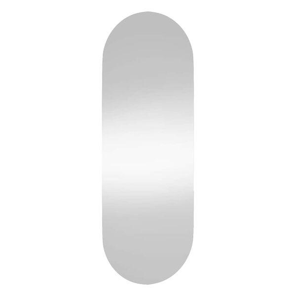 vidaXL Veggspeil 15x40 cm glass oval