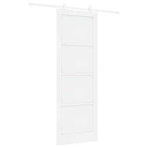 vidaXL Skyved&oslash;r Hvit 83 x 232 cm Heltre furu