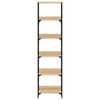 vidaXL Bokhylle Sonoma eik 50x33x188,5 cm konstruert tre