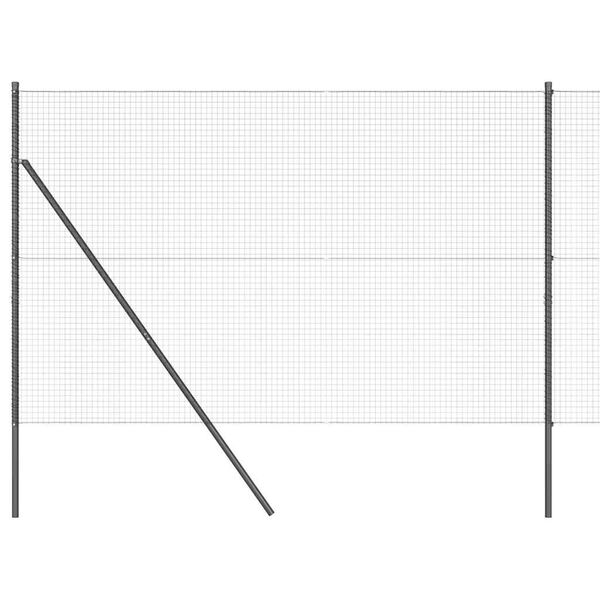 vidaXL Gjerde med innlegg. Grå 1.6 x 25 m Stål