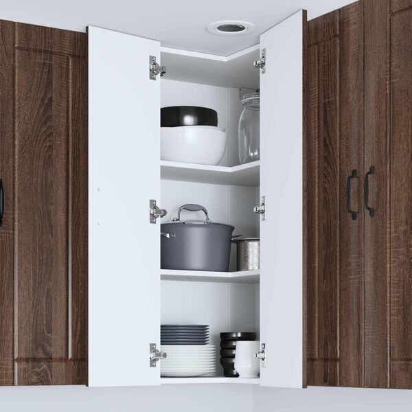 vidaXL Kj&oslash;kkenskap Brun Eik 57 x 57 x 100 cm Konstruert tre