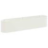 vidaXL Hevet Hagebed Hvit 200 x 40 x 40 cm