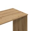 vidaXL Skrivebord artisan eik 102x50x76 cm konstruert tre