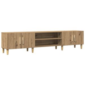 vidaXL TV-benk artisan eik 180x31,5x40 cm konstruert tre