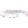 vidaXL Uttrekkbar dagseng 2x(80x200) cm heltre furu