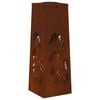 vidaXL Solenergi LED stibelys 2 pcs Corten St&aring;l Corten St&aring;l
