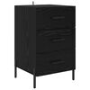 vidaXL Nattbordskap Svart Eik 40 x 40 x 66 cm Konstruert tre